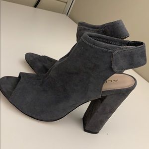 Size 7 1/2 grey suede